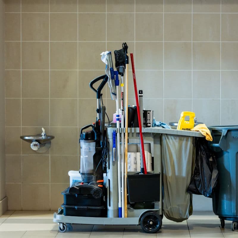 Educational facility floor and classroom cleaning products